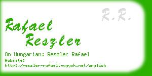 rafael reszler business card